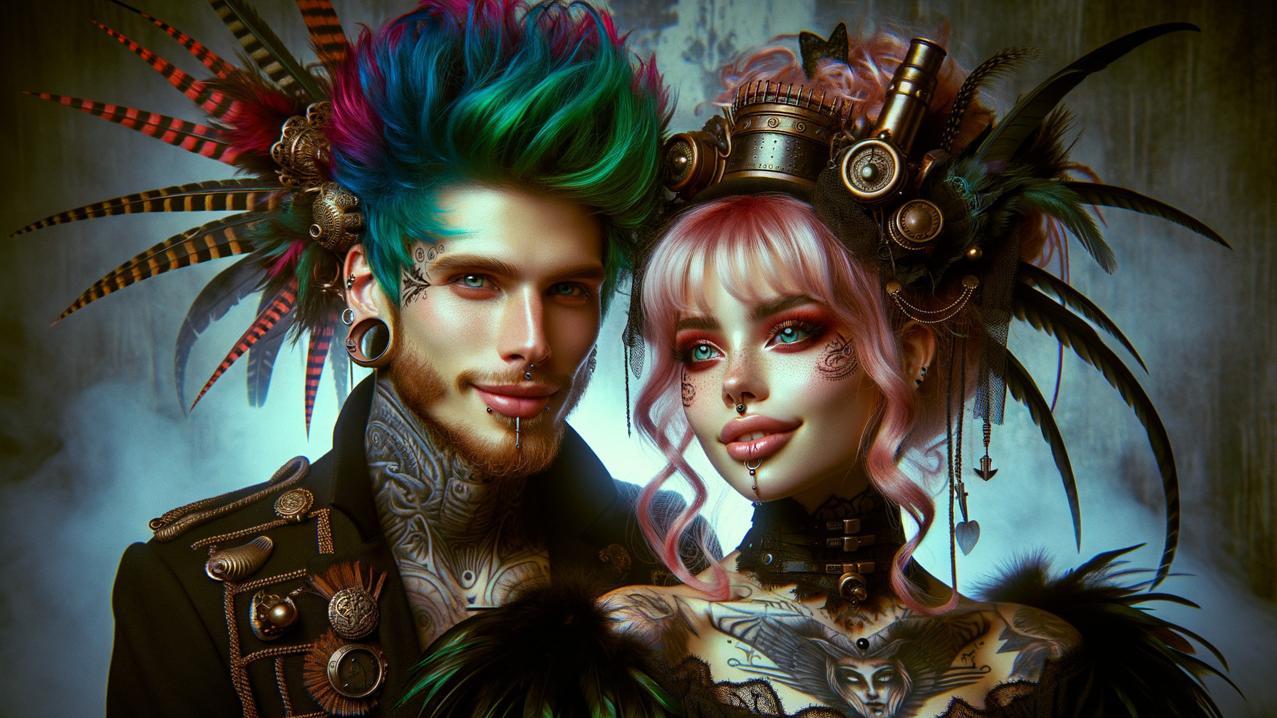 Eclectic Fashion of a Bold Couple with Unique Styles