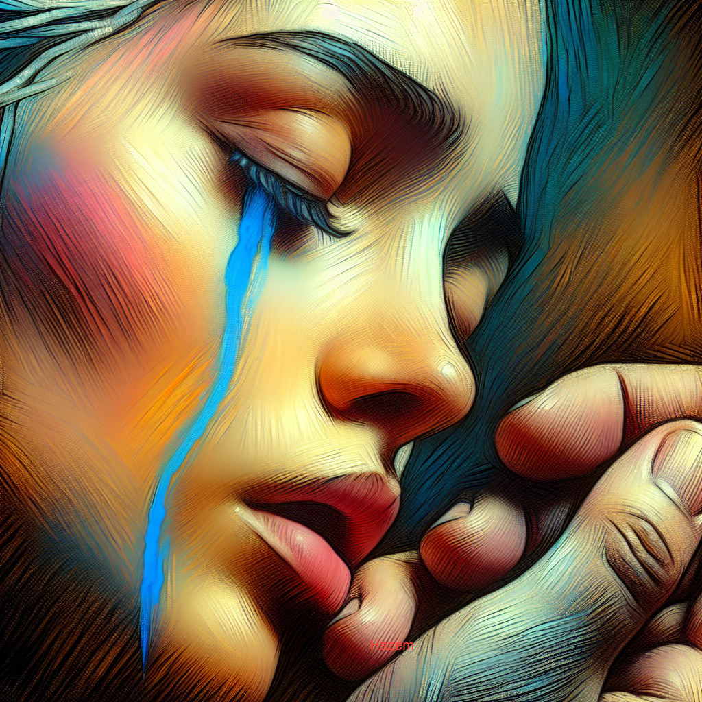 Close-Up of a Young Woman's Emotional Expression