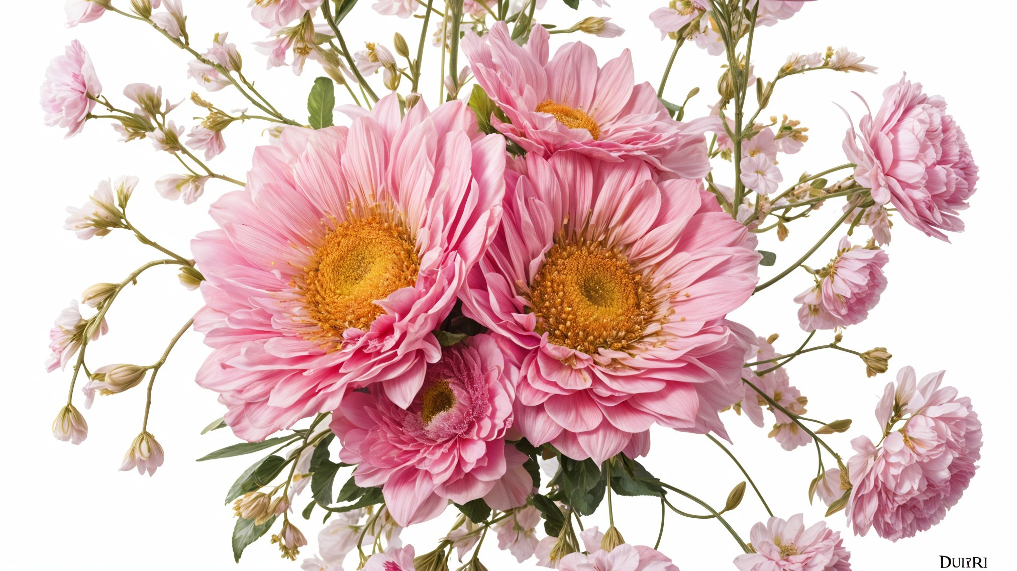Vibrant Pink Daisy Bouquet with Delicate Buds
