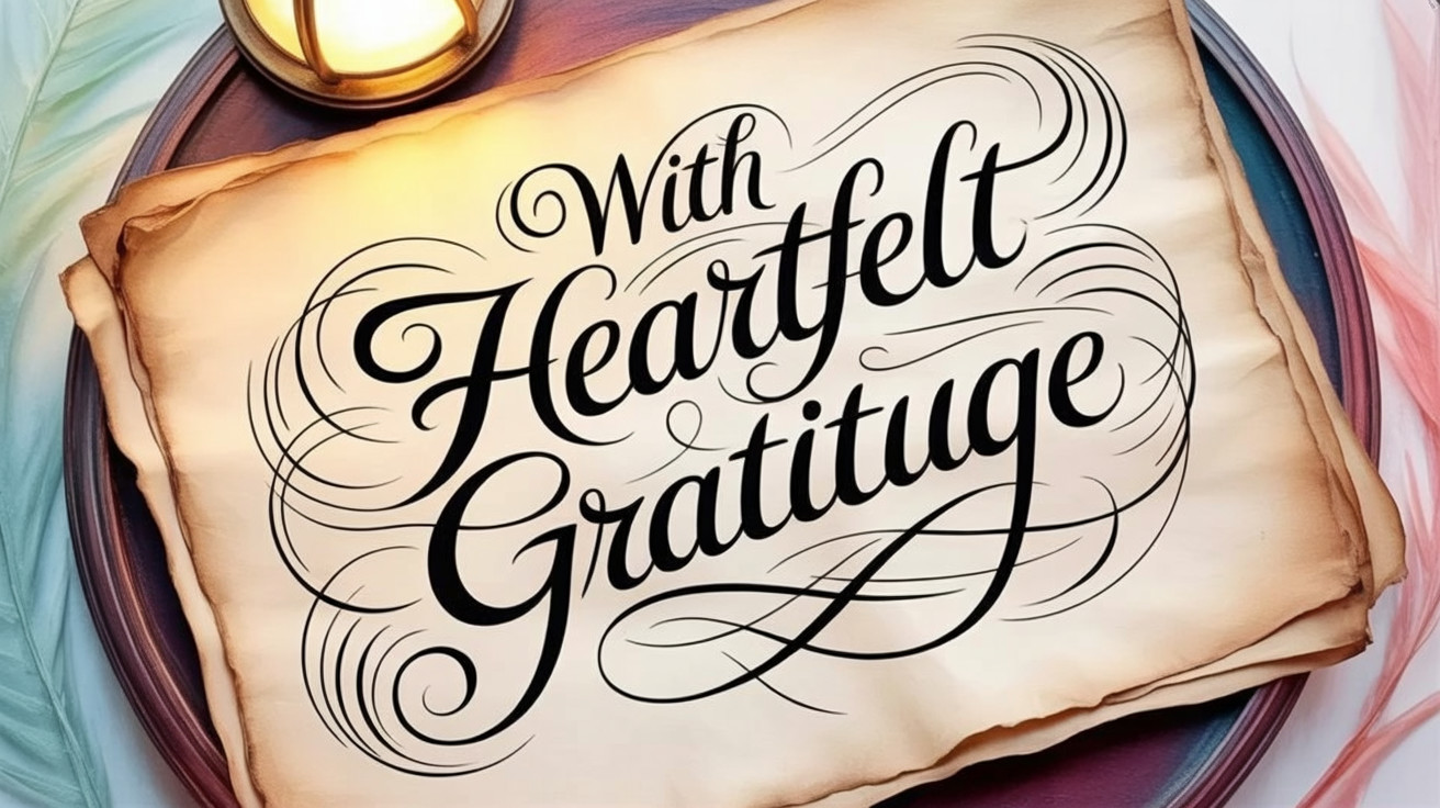 Elegant Handwritten Typography on Aged Paper Background