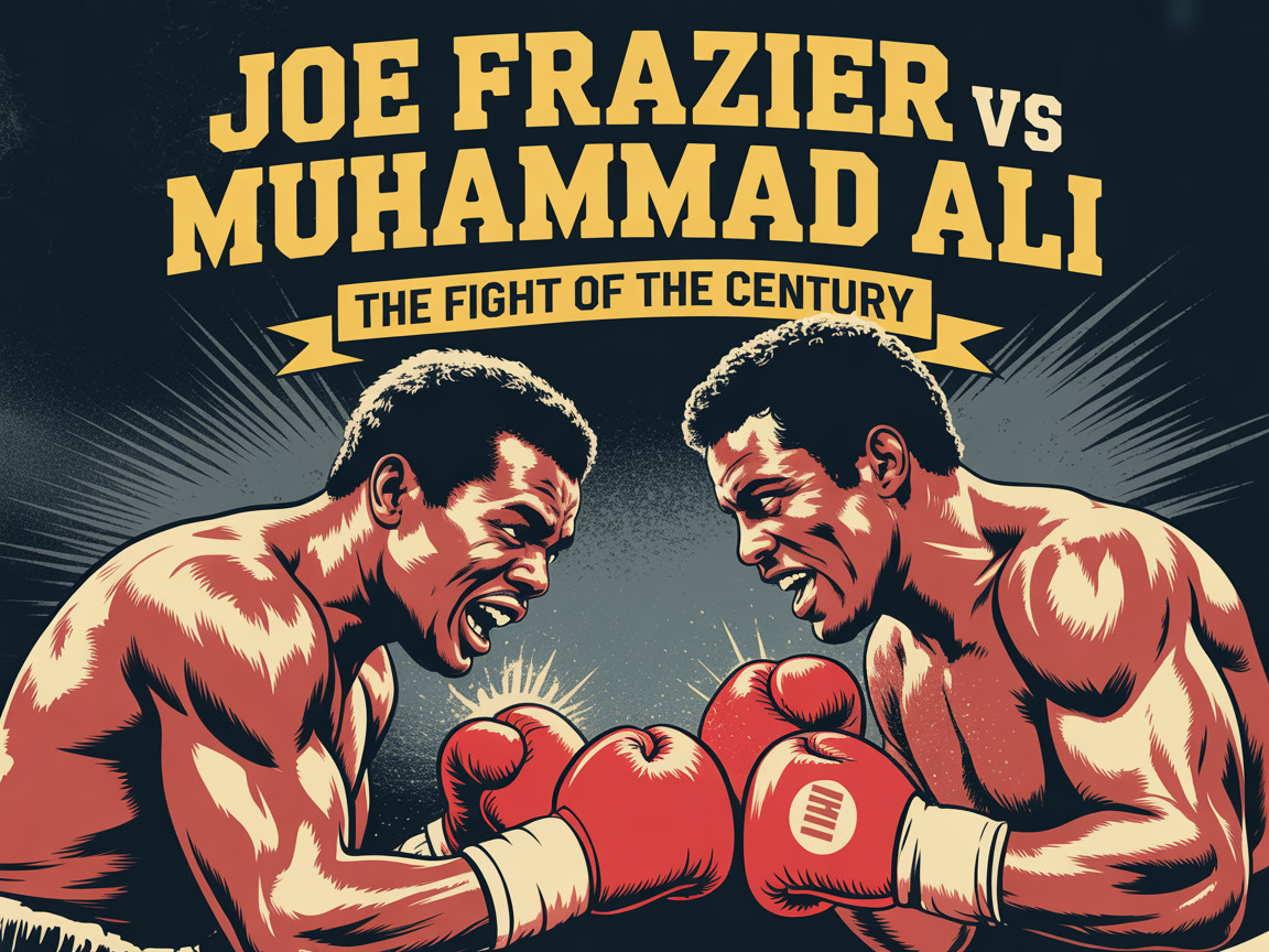 Joe Frazier and Muhammad Ali Face-Off Graphic