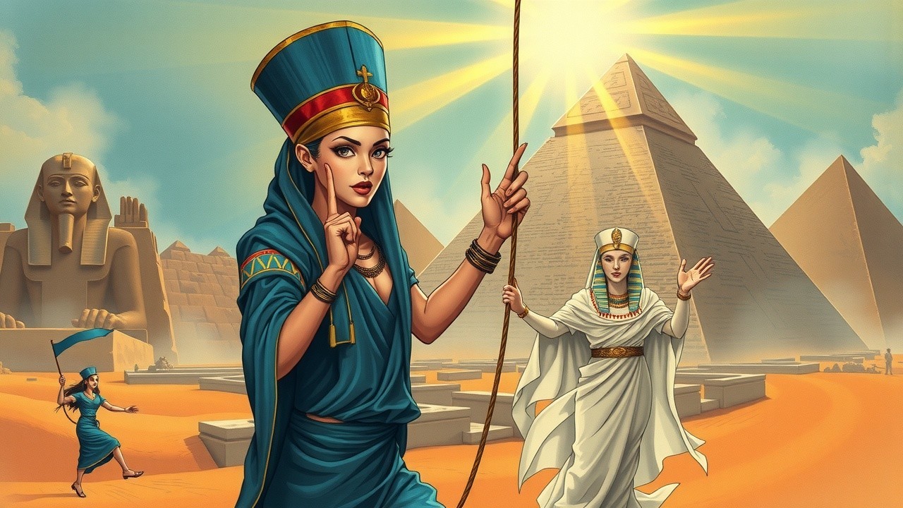 Majestic Figures Inspired by Ancient Egyptian Royalty