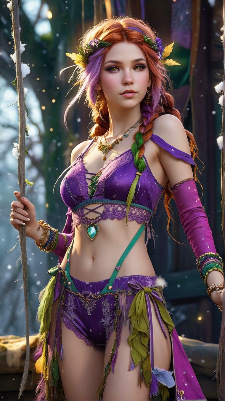 Mystical Fairy in an Enchanted Forest Setting