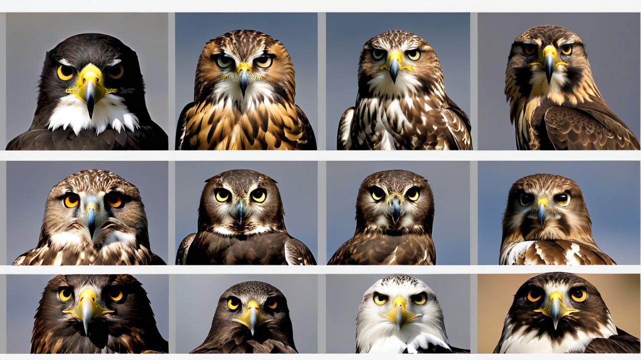 Twelve Detailed Portraits of Wild Birds in Various Colors