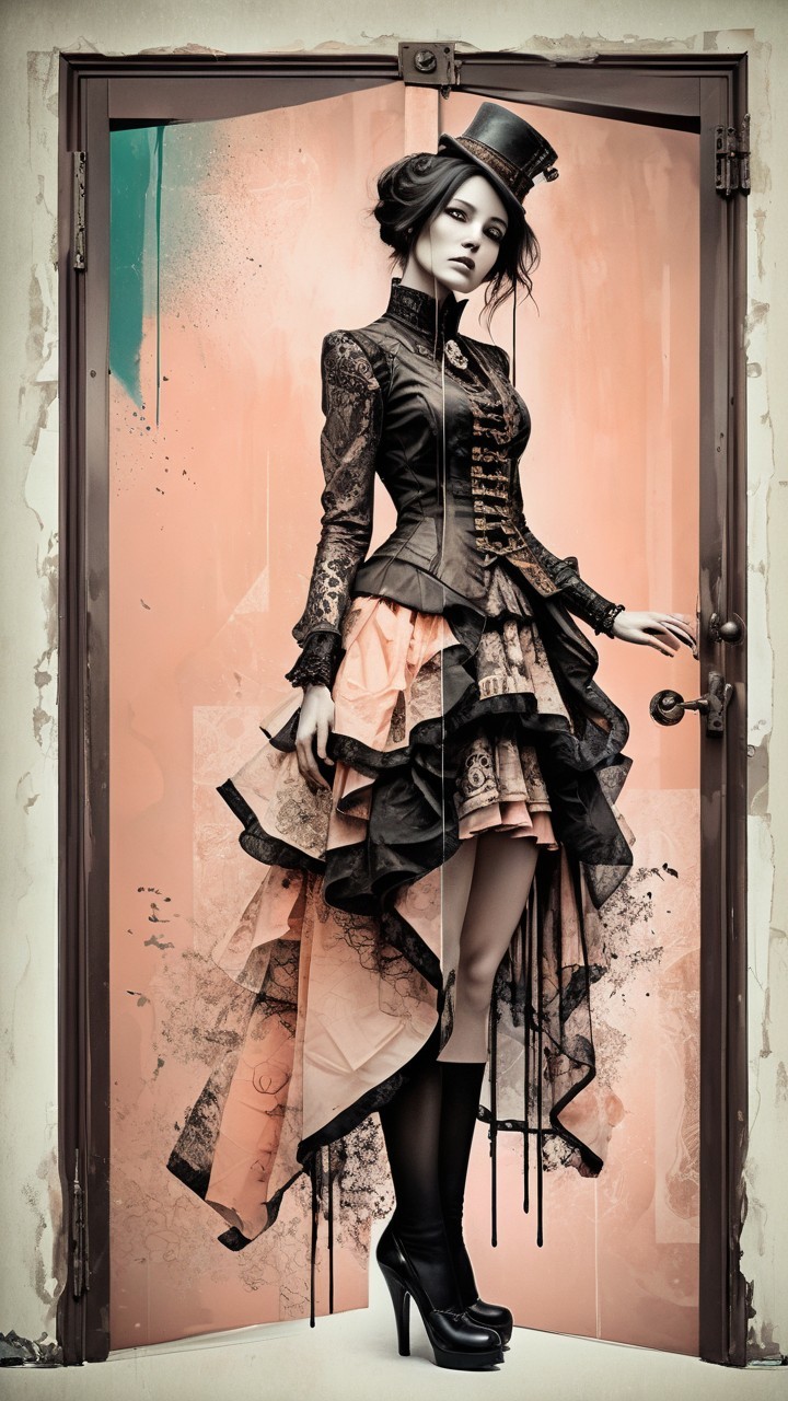 Elegant Gothic and Steampunk Outfit by Open Door