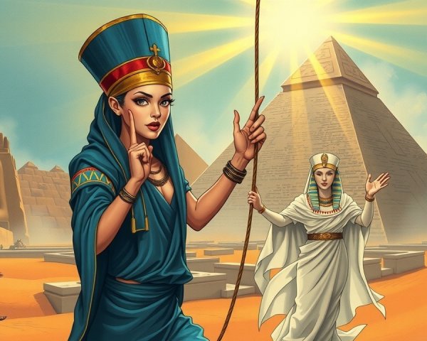 Majestic Figures Inspired by Ancient Egyptian Royalty