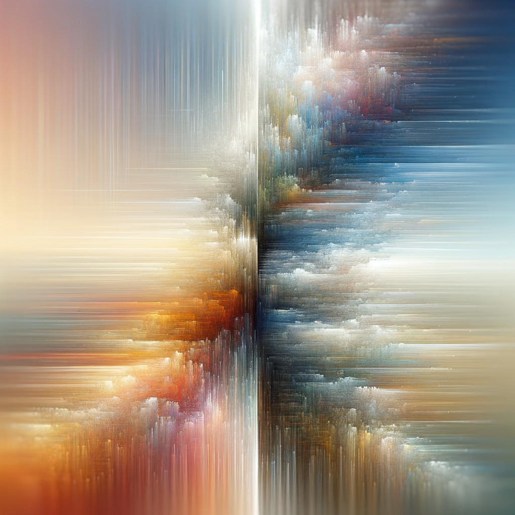 Abstract Composition with Vibrant Color Streaks