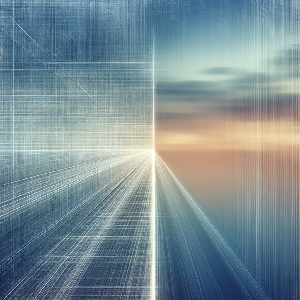 Gradient Transition from Cool Blue to Warm Sunset