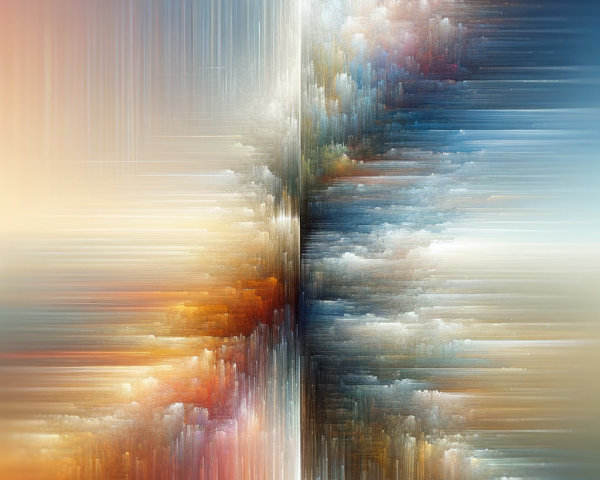 Abstract Composition with Vibrant Color Streaks