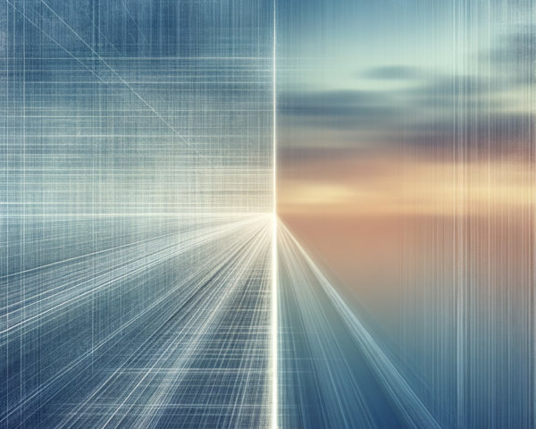 Gradient Transition from Cool Blue to Warm Sunset