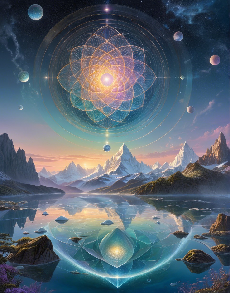 Majestic Mountains and Tranquil Lake Landscape