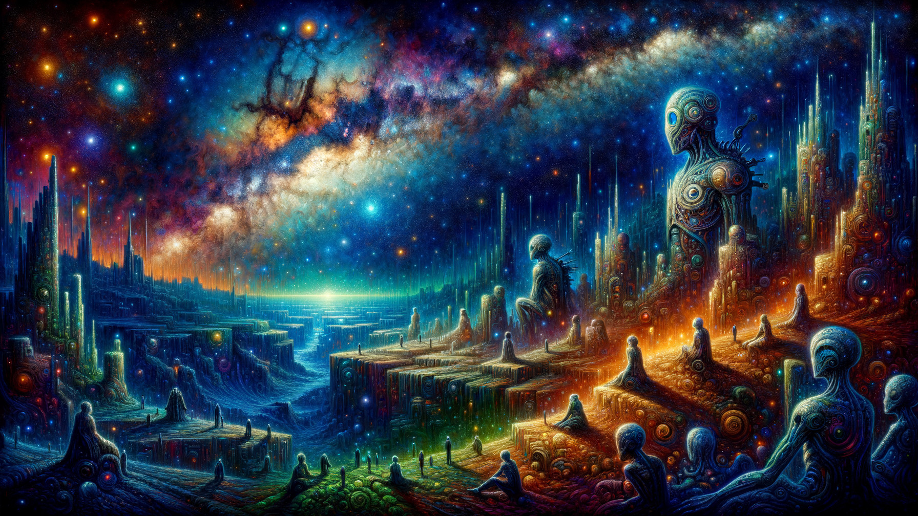 Cosmic Landscape with Crystalline Structures and Figures