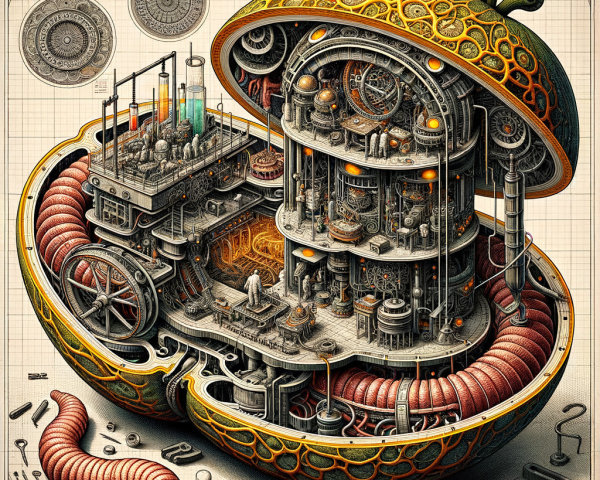 Mechanical Orange with Steampunk Interior Design