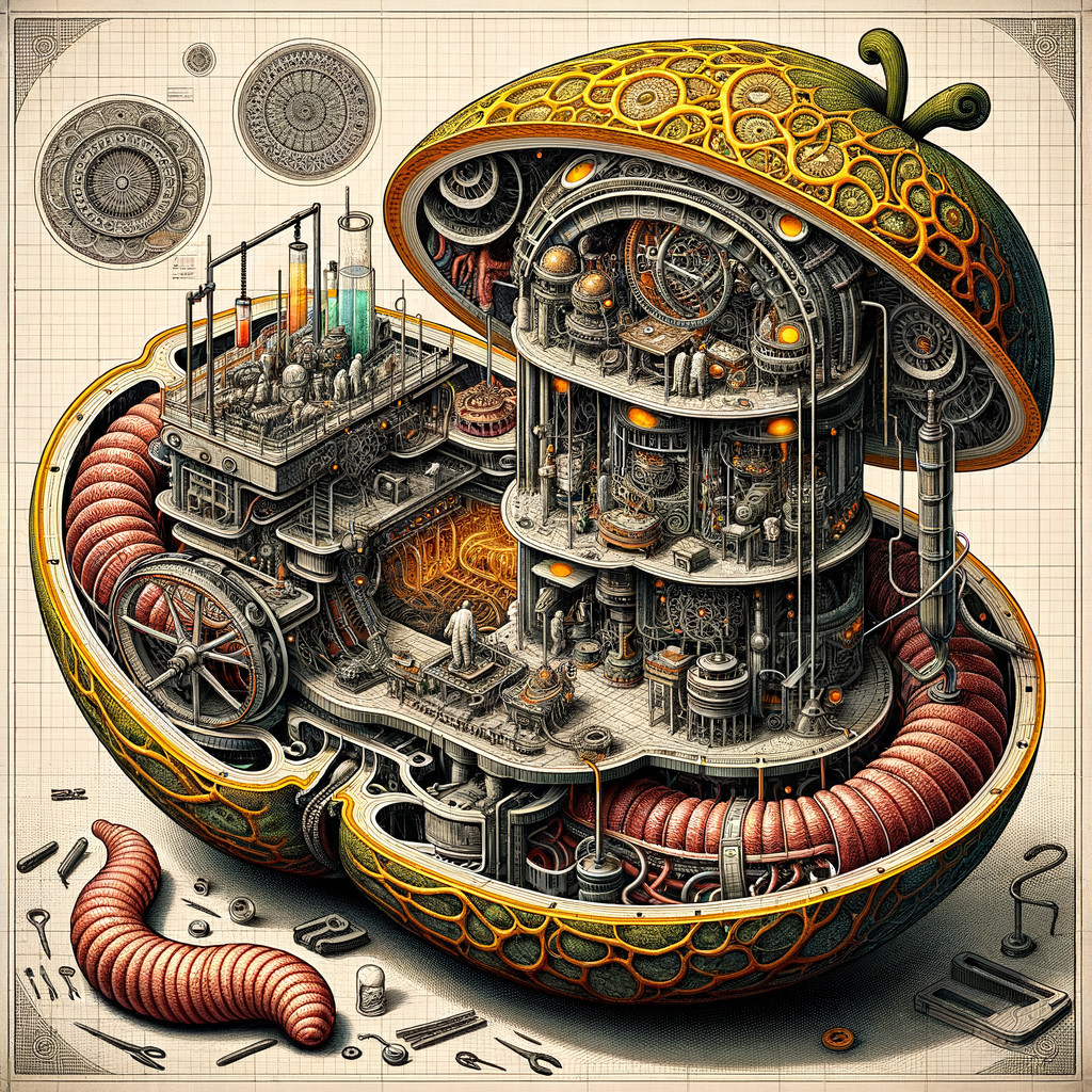 Mechanical Orange with Steampunk Interior Design