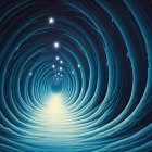 Twilight Forest with Fairy and Shimmering Light