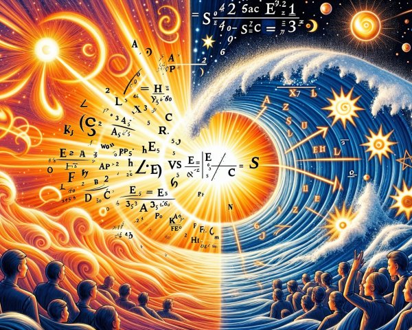 Vibrant Cosmic Scene of Light and Water Contrast