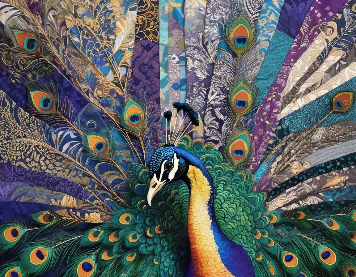 Vibrant Peacock with Exquisite Feather Display