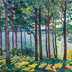 Vibrant Floral Display with Colorful Flowers and Patterns