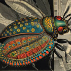 Abstract Cosmic Composition with Vibrant Colors