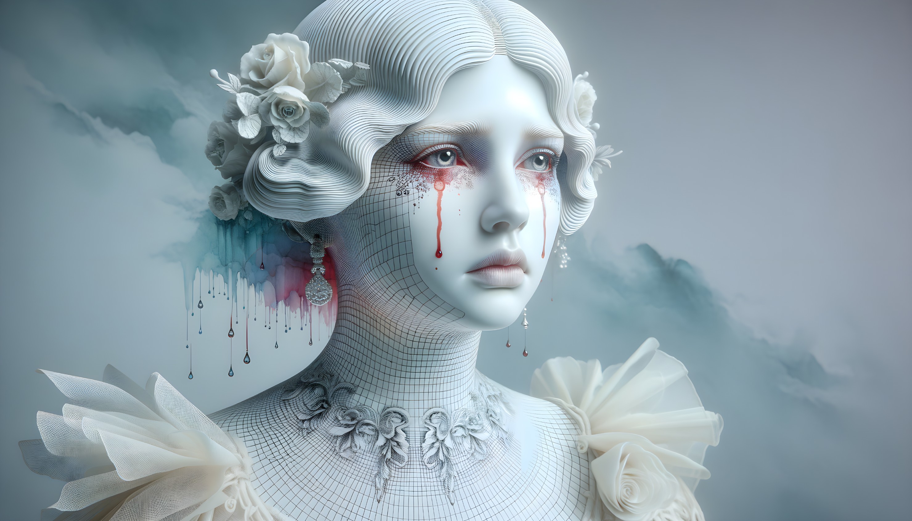 Porcelain Rose: A Haunting Portrait