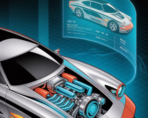 Futuristic Retro Car Concept Design Features