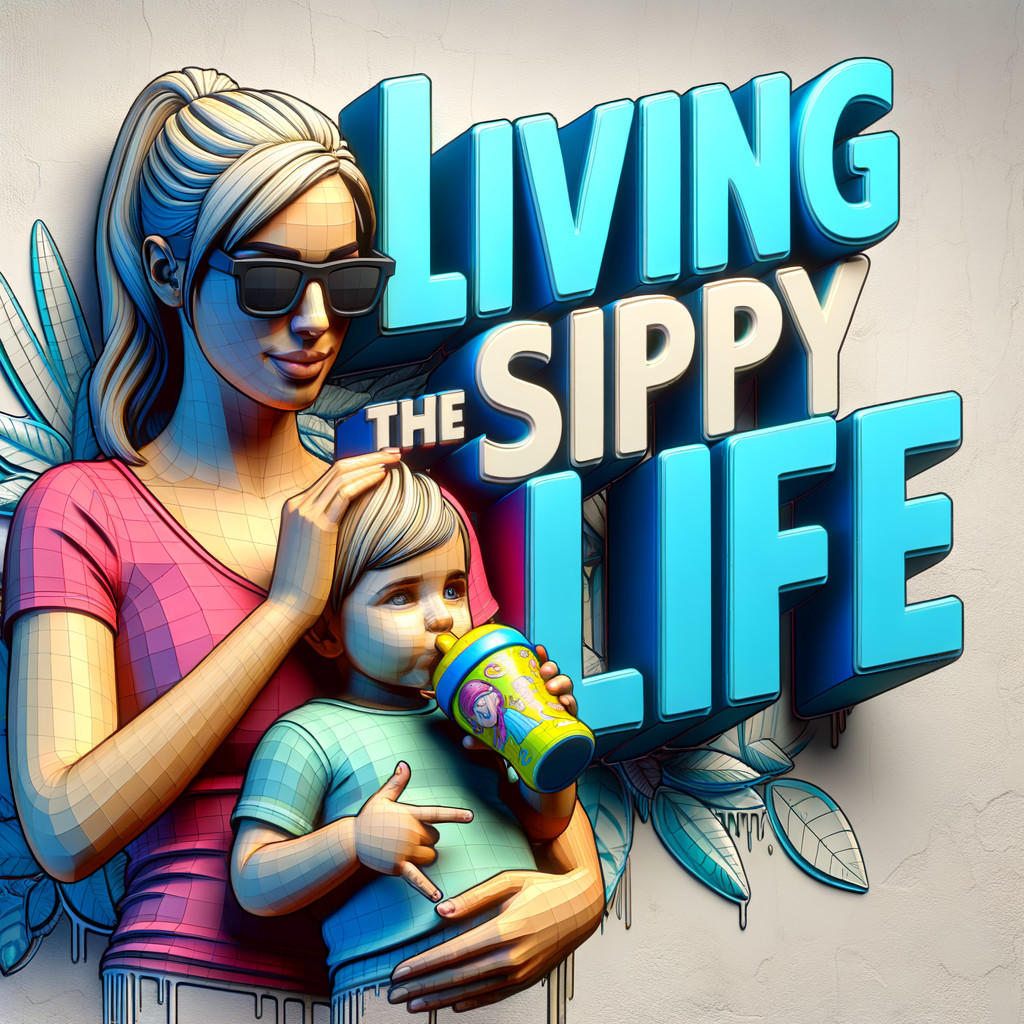 3D Mural of Woman and Child Celebrating Parenthood
