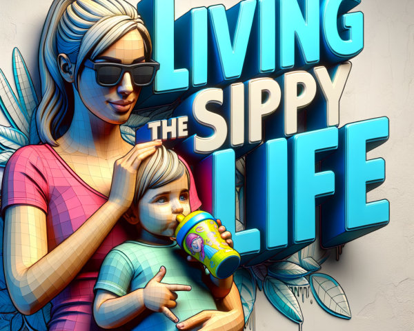 3D Mural of Woman and Child Celebrating Parenthood