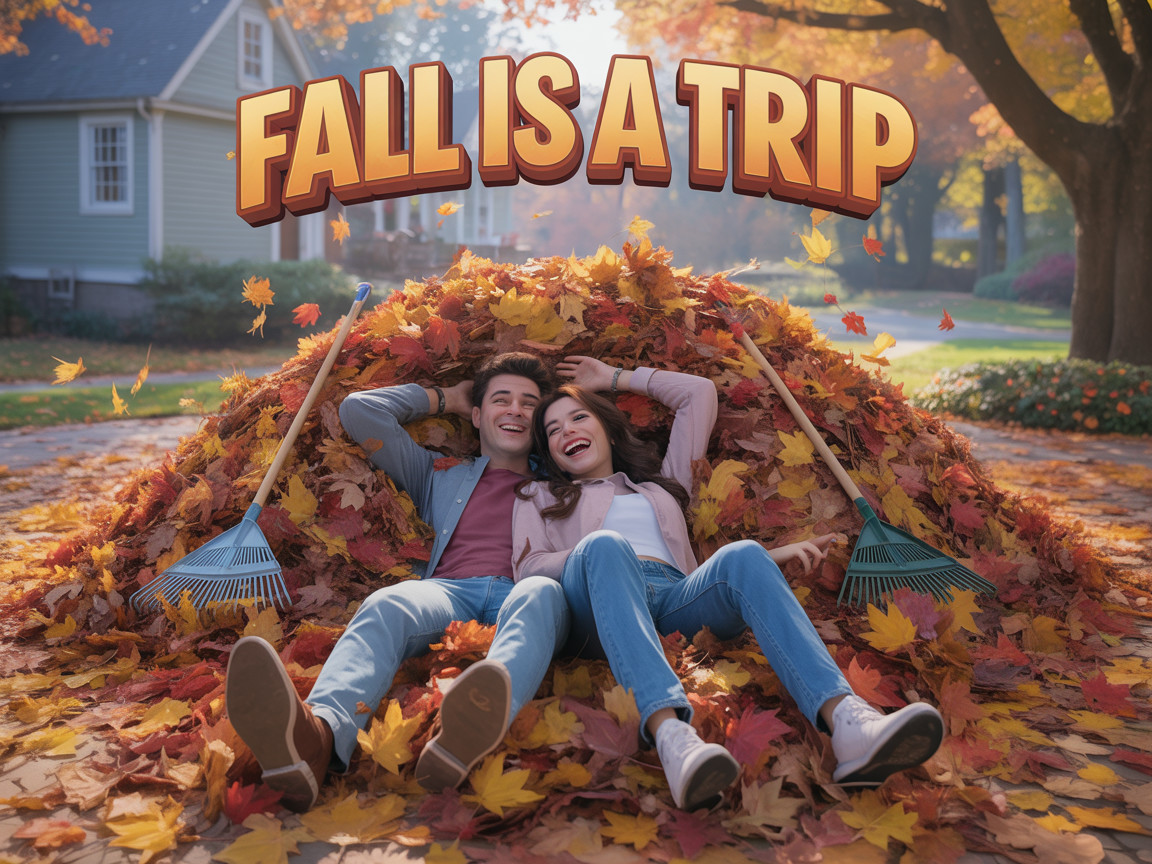 Couple Enjoys Autumn Leaves in Vibrant Foliage