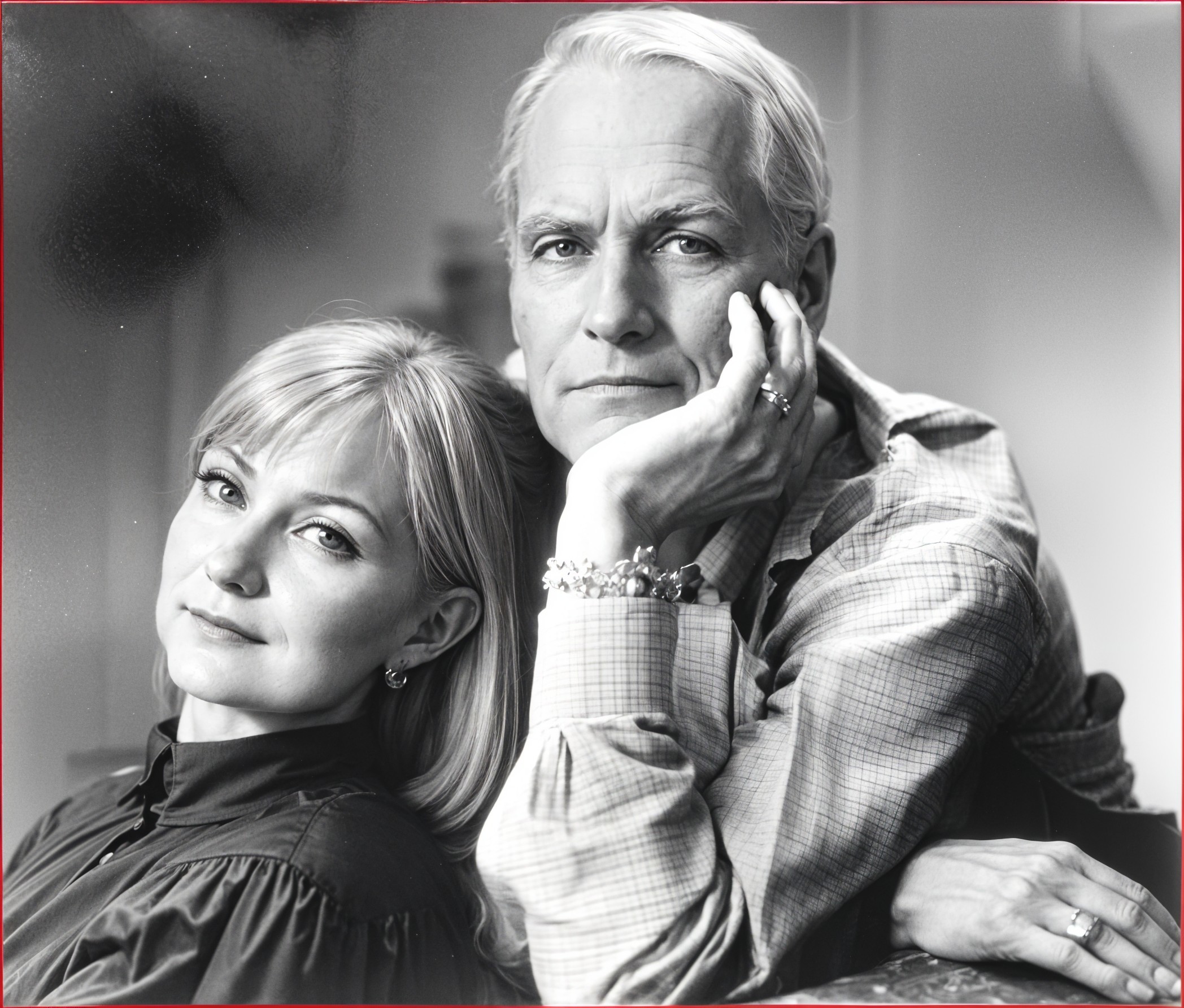 Intimate Black and White Portrait of a Couple