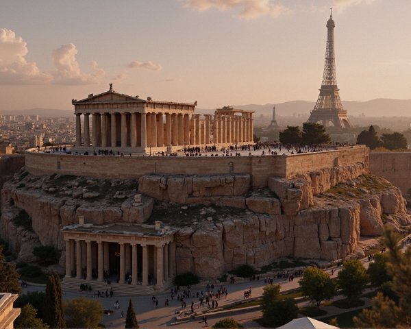 Historical and Modern Architecture with Iconic Landmarks