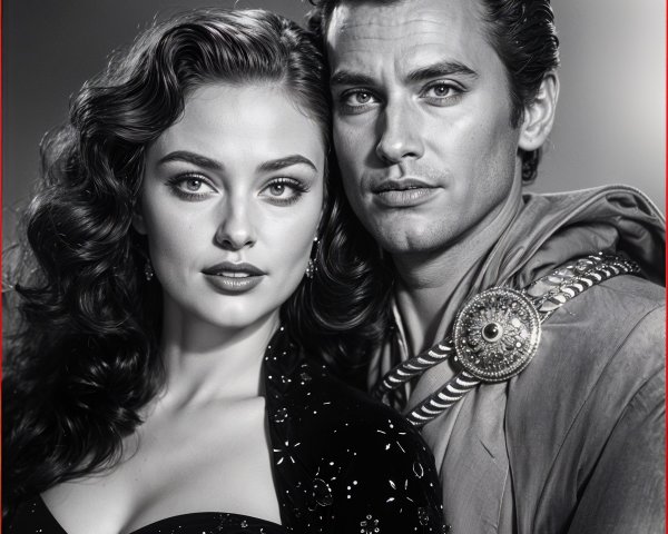 Timeless Elegance in Black-and-White Portraiture