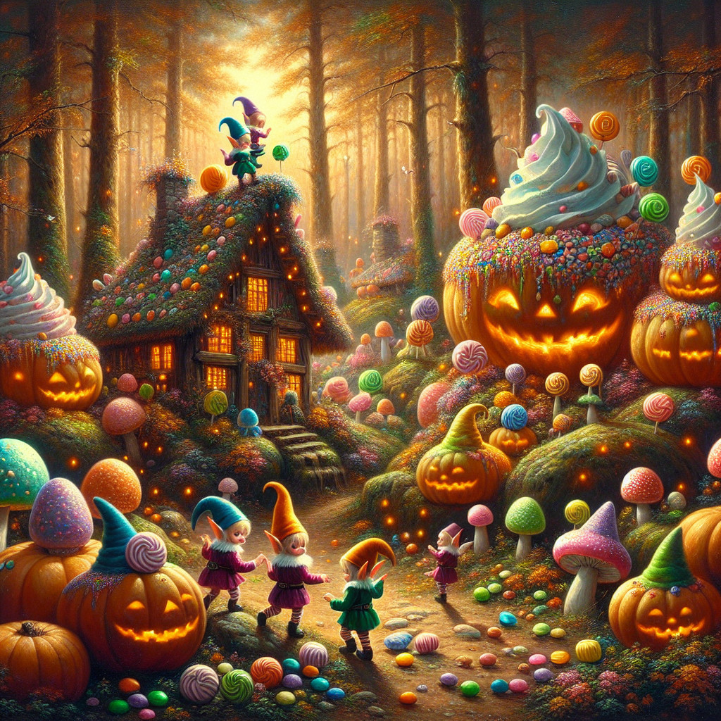 Whimsical Cottage in Enchanting Candy Forest