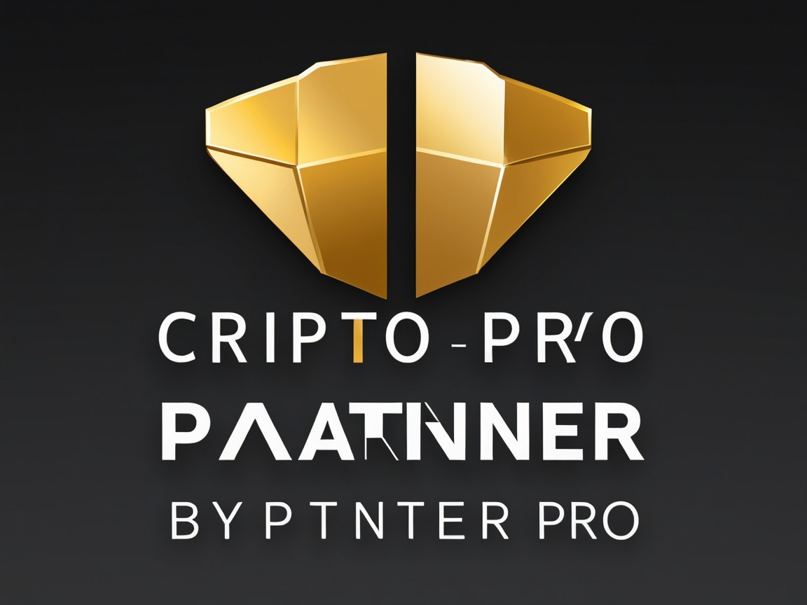 Sleek Logo Design for Crypto Brand with Golden Shapes