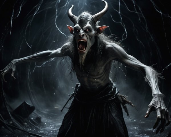 Description of a Fearsome Dark Creature