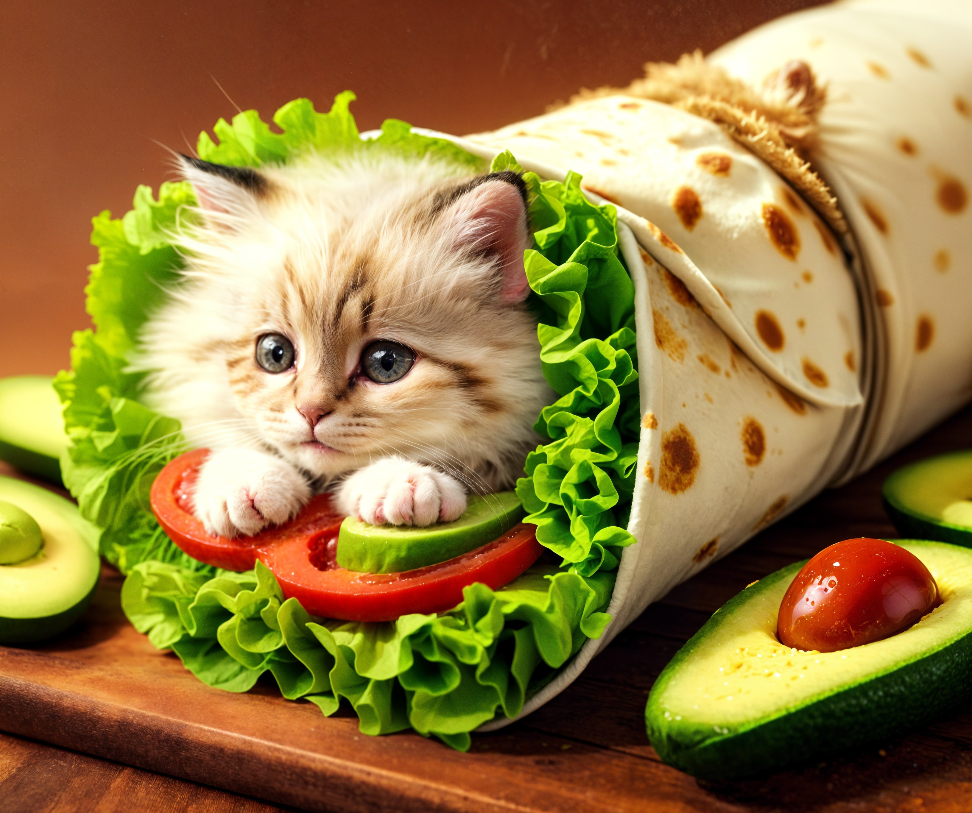 “Hay un gatito en mi burrito.”