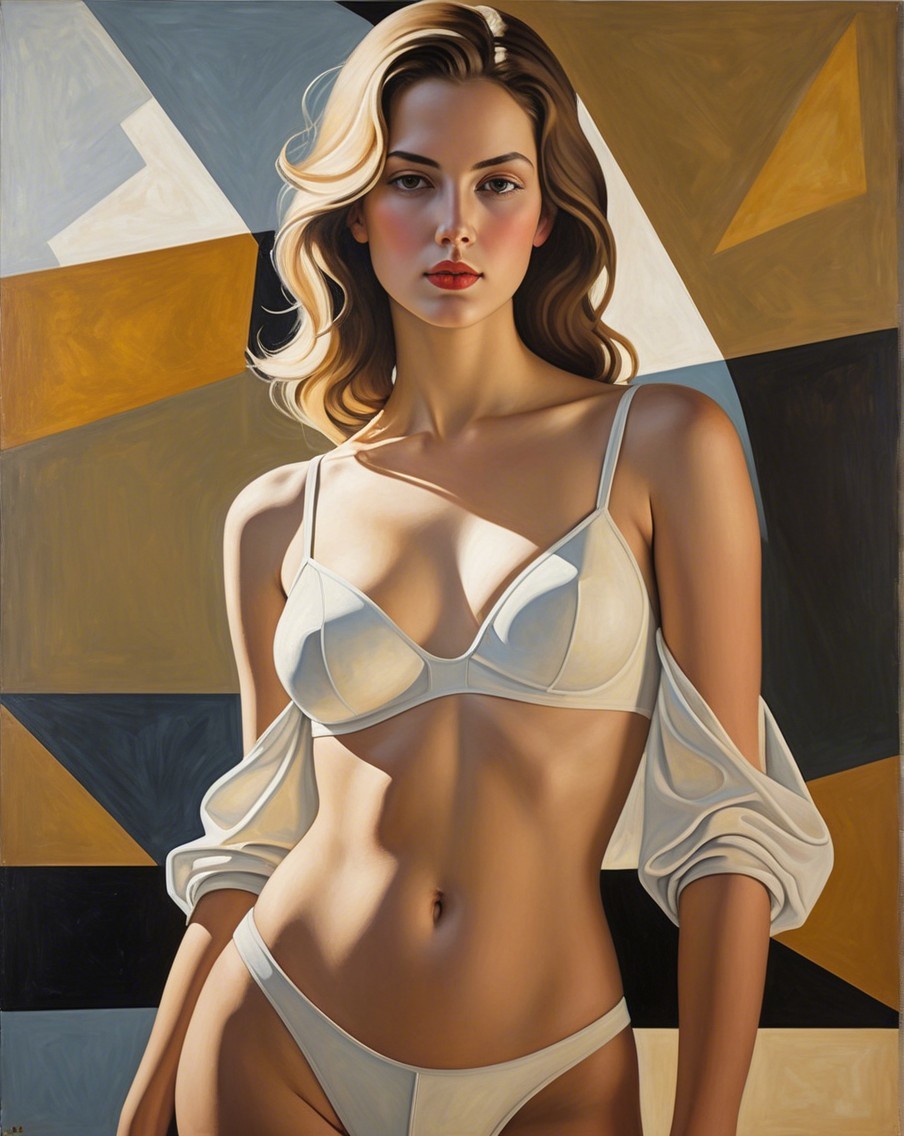 Portrait of a Woman in Minimalist Setting
