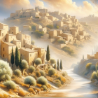 Winding Road Through Serene Valley Landscape