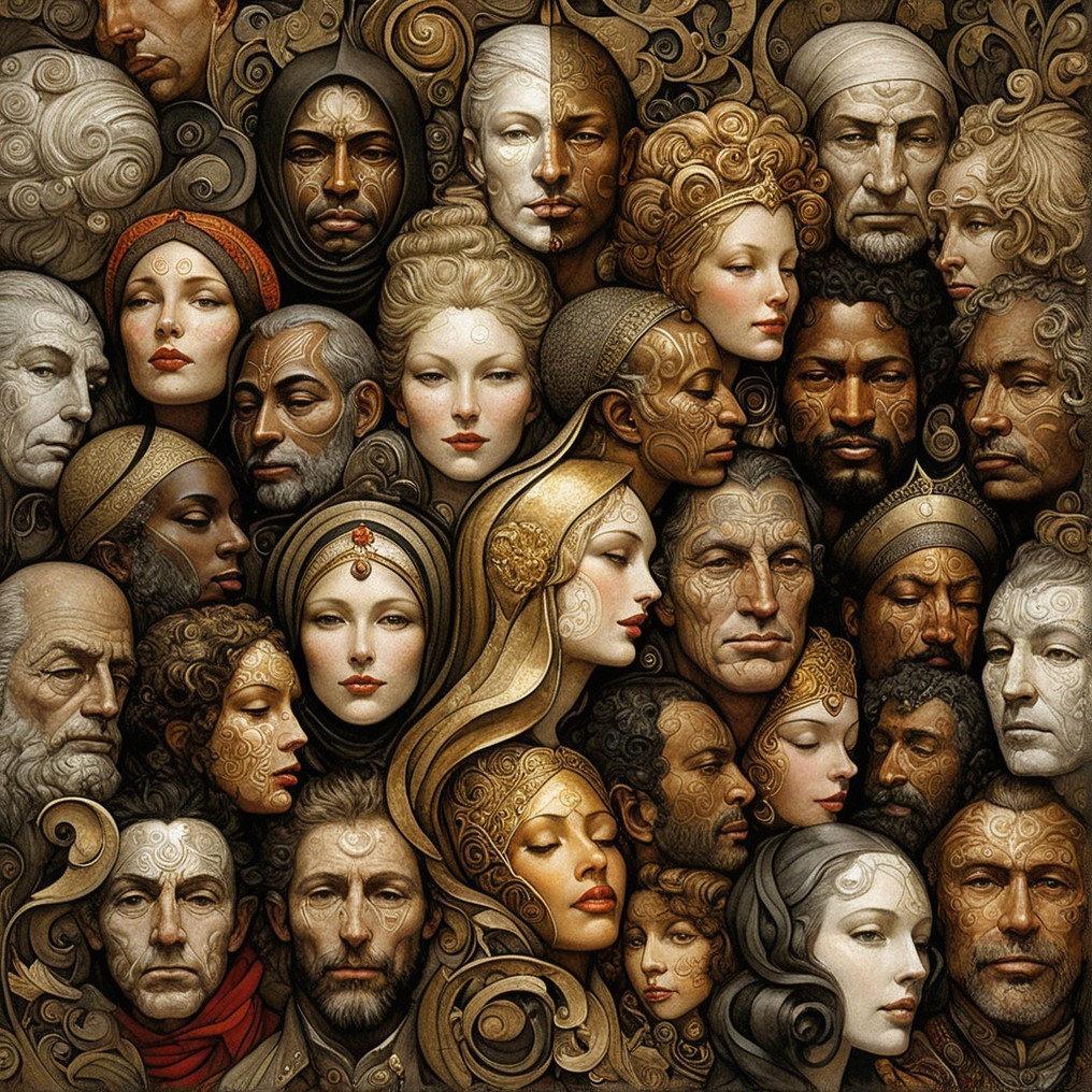 Collage of Diverse Faces Showcasing Unity in Diversity