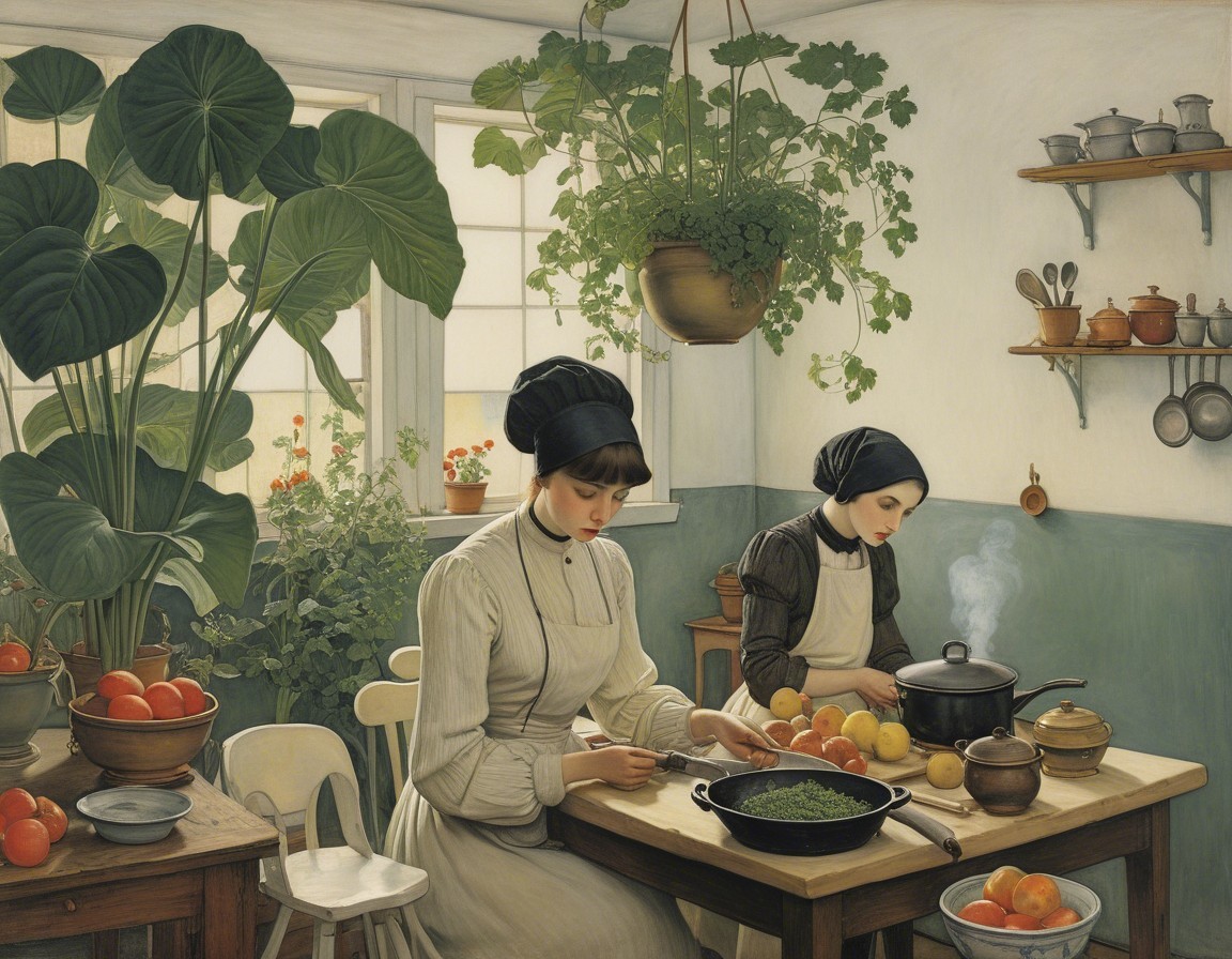 Sunlit Kitchen: A Culinary Harmony