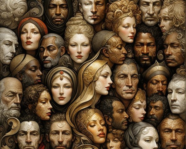 Collage of Diverse Faces Showcasing Unity in Diversity