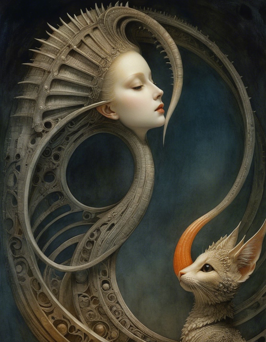 Surreal Composition of Organic and Mechanical Elements