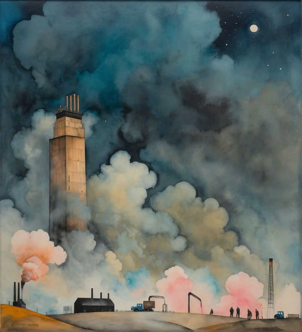 Industrial Dreams in a Night Sky