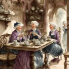 Whimsical Child in Snowy Landscape with Cherries