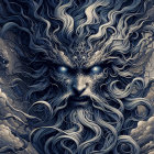 Whimsical Young Girl in a Serene Greenery Setting