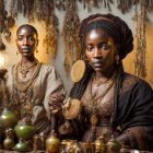 Fantasy Art Featuring Dark-Skinned Women Alchemists