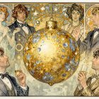 Intricate Portrait of a Woman with Golden Headpiece