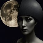 Ethereal Digital Painting of a Golden-Skinned Woman