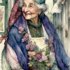 Serene Young Woman in Traditional Japanese Attire