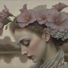 Whimsical Portrait of a Girl with Butterfly Wings