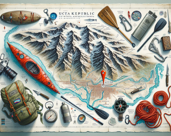 Map of Ucta Republic with Adventure Gear Elements